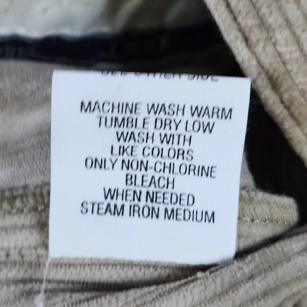 Polo Ralph Lauren Gordon‎ Corduroy Pants Mens 42x32 Beige Pleated  Classic